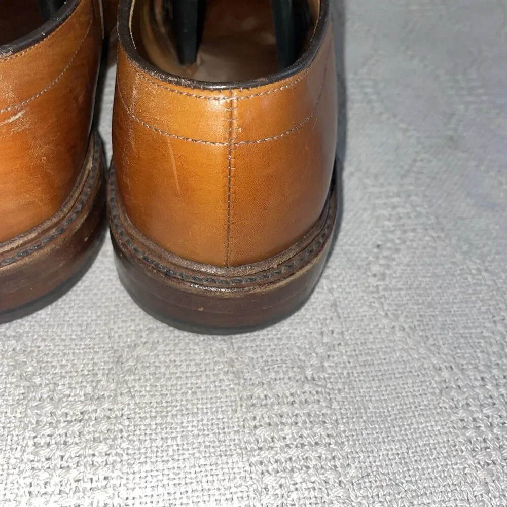 Allen Edmonds Hillcrest Men’s Casual Oxfords Size 9.5 D Brown Leather Going Out